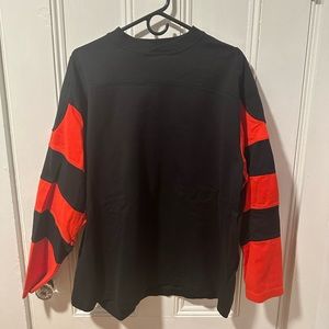 J. Peterman quilted rugby football jersey NWOT.